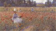 Robert William Vonnoh, In Flanders Field Where Soldiers Sleep and Poppies Grow